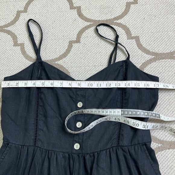 Madewell Black Sleeveless Wide-Leg Jumpsuit in 100% Linen, size 12 - Picture 9 of 16